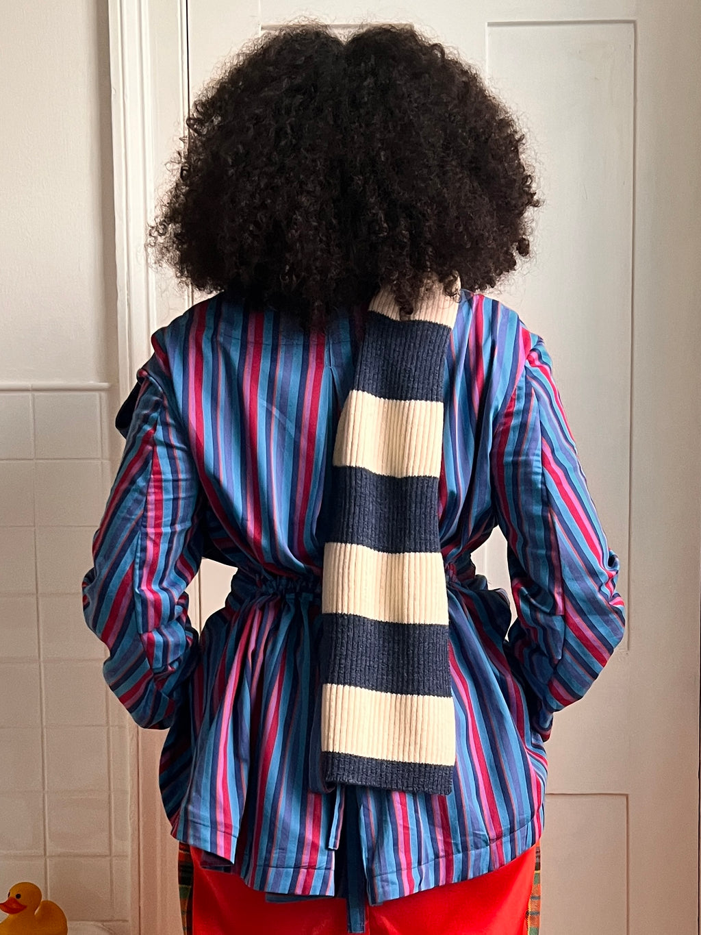 Stripe Knit Scarf
