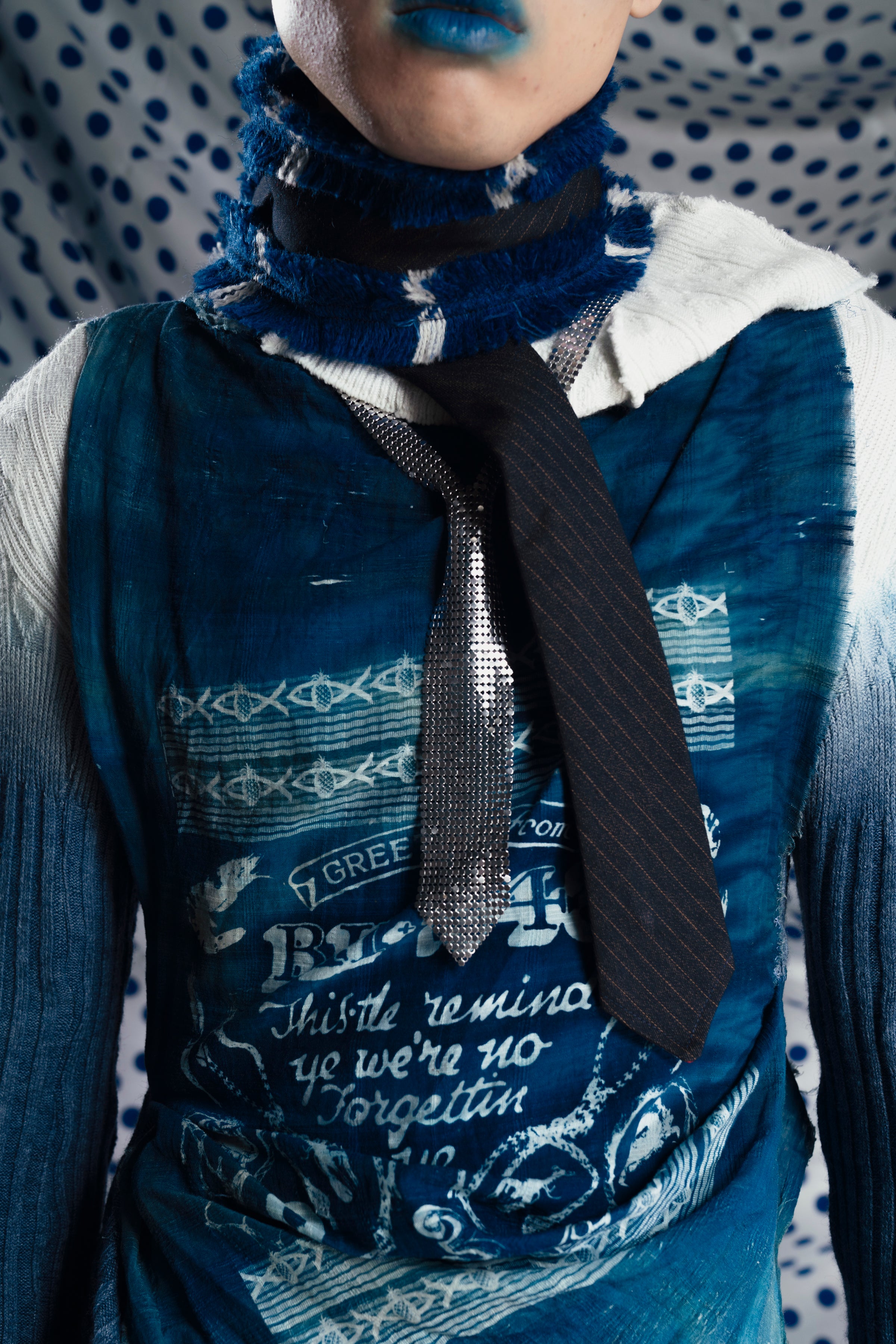 Silver Chainmail Tie