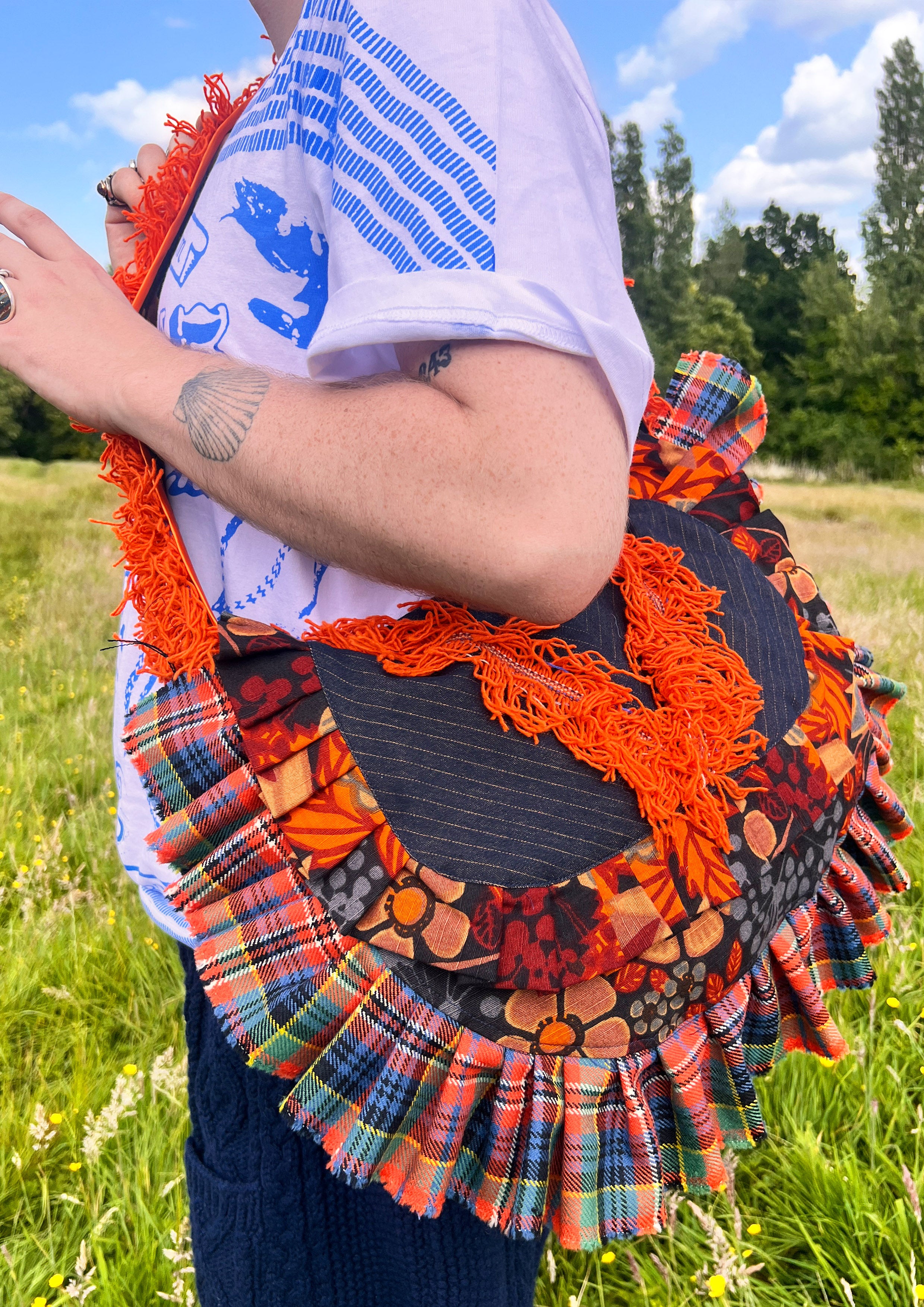 Flora Orange Sack Bag